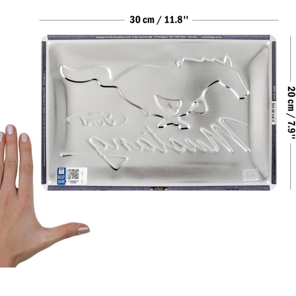 New Ford Mustang 8x12 metal sign black.  Other mustang signs available. - Picture 2 of 2